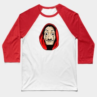 Case De Papel, Bank Heist, Dali Mask Baseball T-Shirt